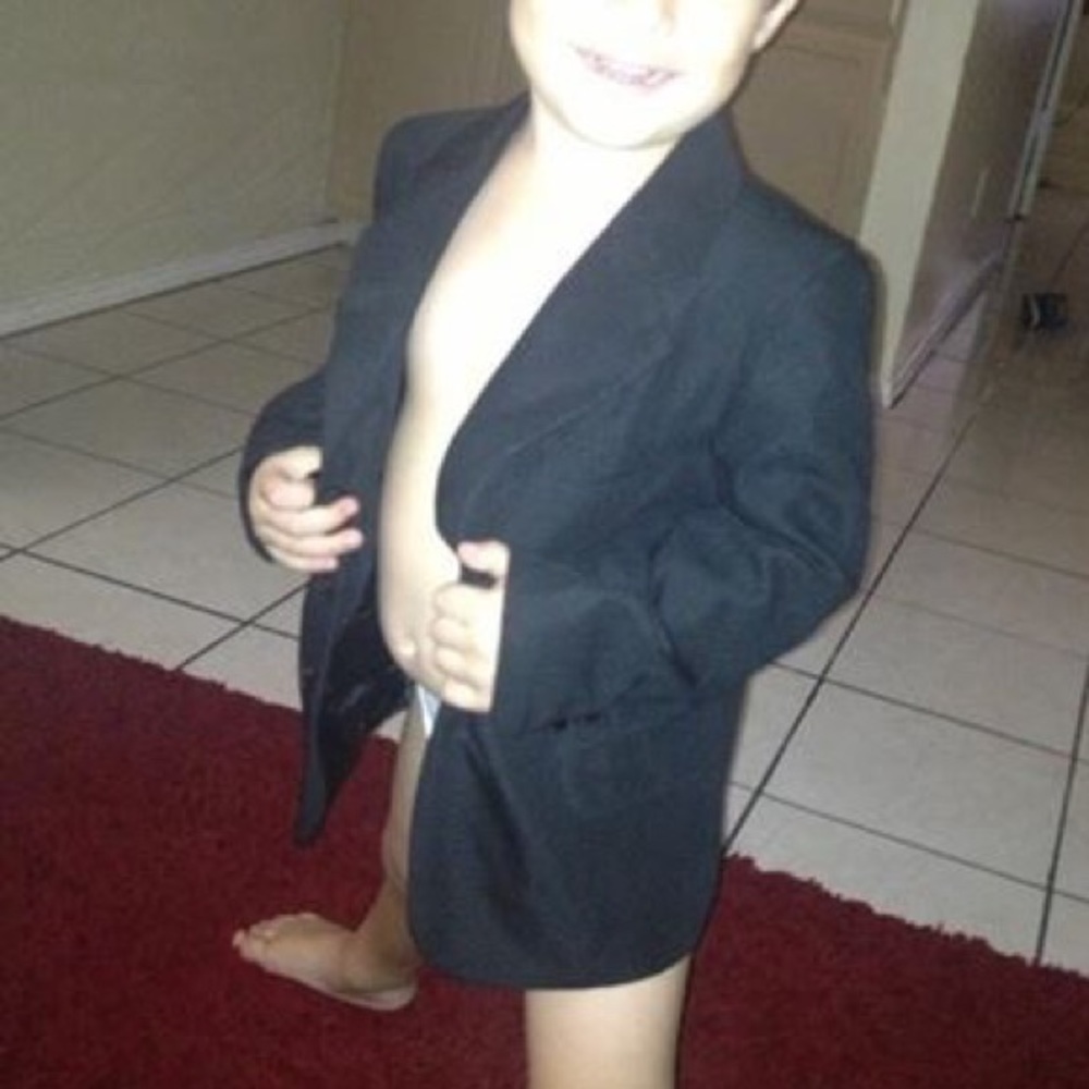- SOLD -Black suit jacket - Picture 3 of 3